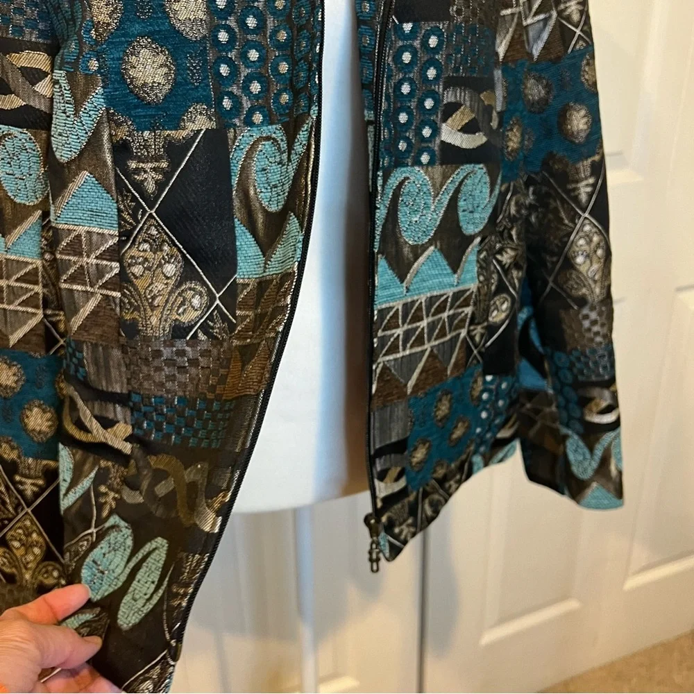 🍋 Dressbarn Zip Front Jacket / Blazer - Size XL - Picture 3 of 7